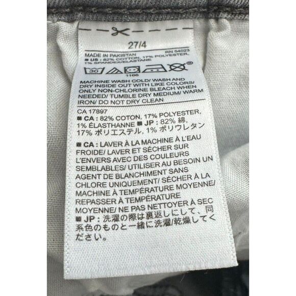 Banana Republic Women’s Jeans Mid Rise Skinny Fit Grey Denim  Sz 27/4 - EUC - Picture 5 of 7